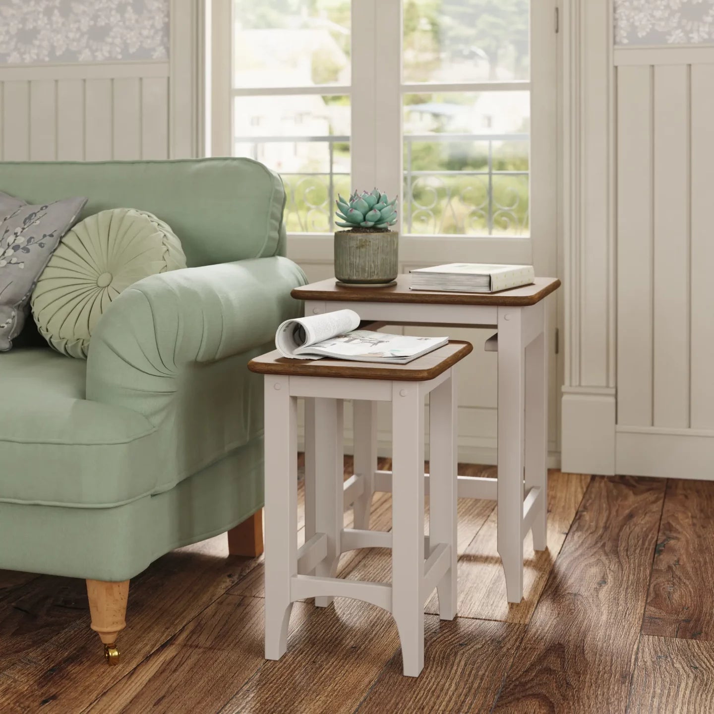 Hapton Lot de 2 tables