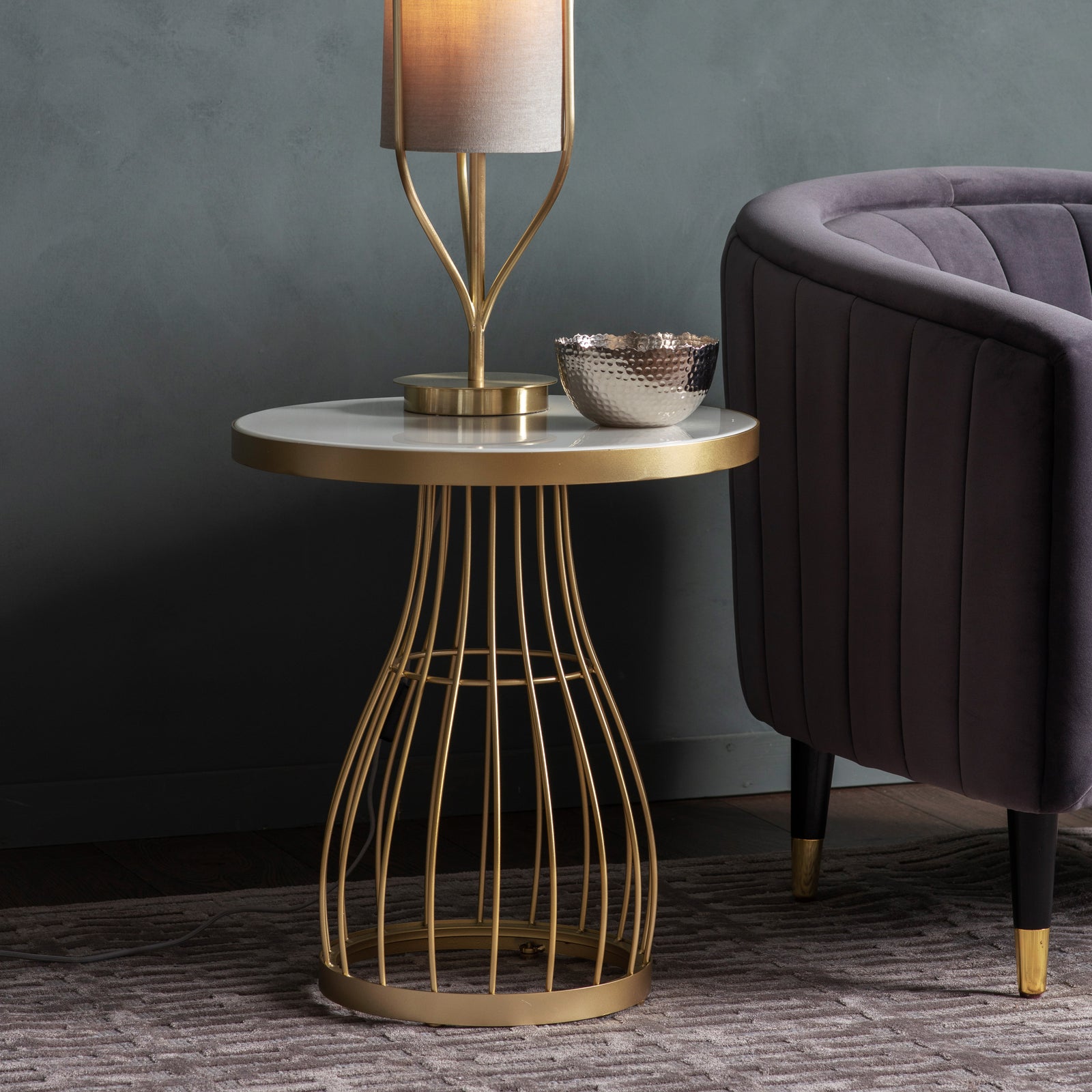 Table d'appoint Southgate en champagne