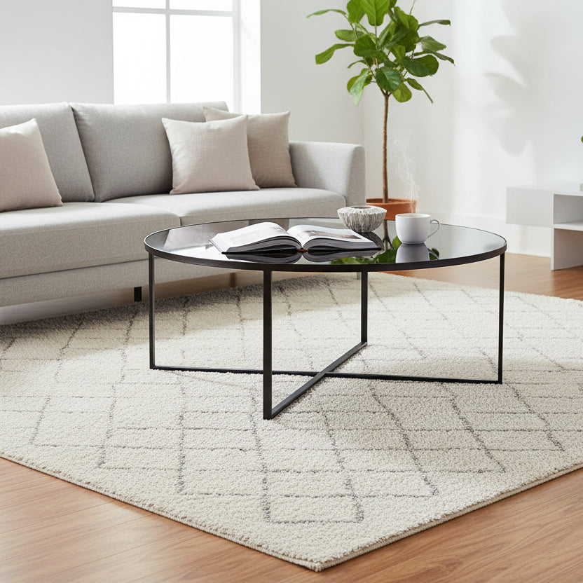 Table basse Torrance en noir mat