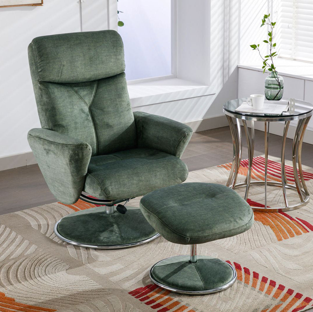 Fauteuil Paddington de en tissu vert mousse
