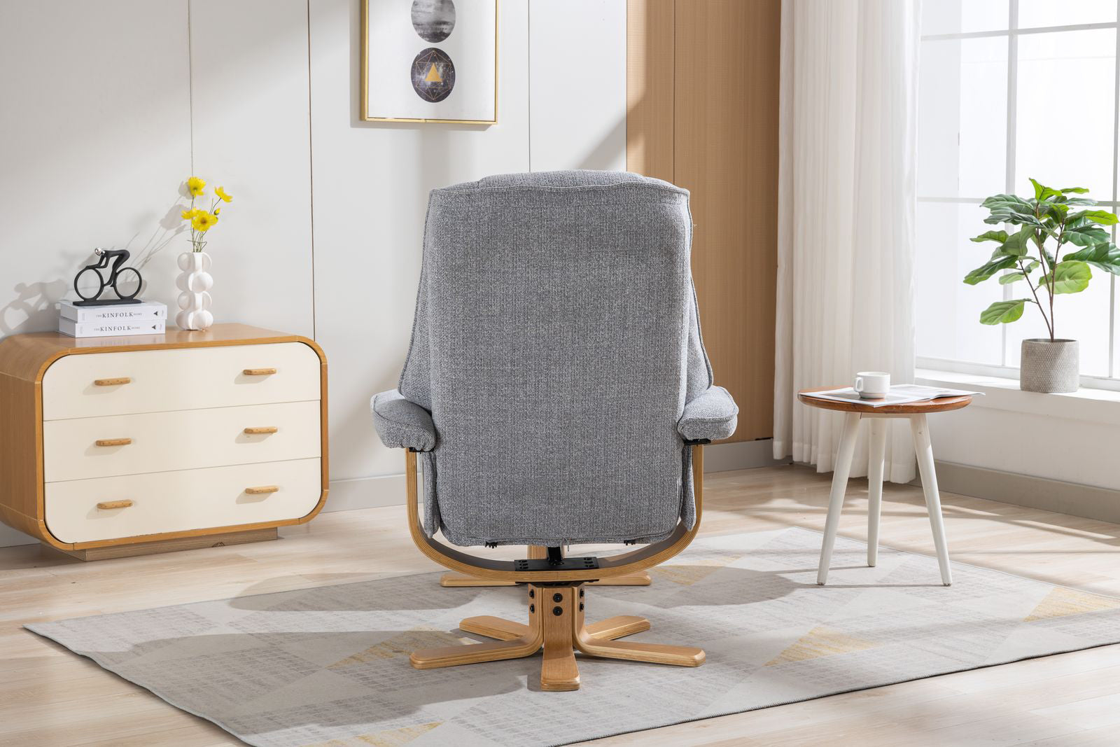 Chaise Sardaigne en tissu Cha Cha Dove - 5