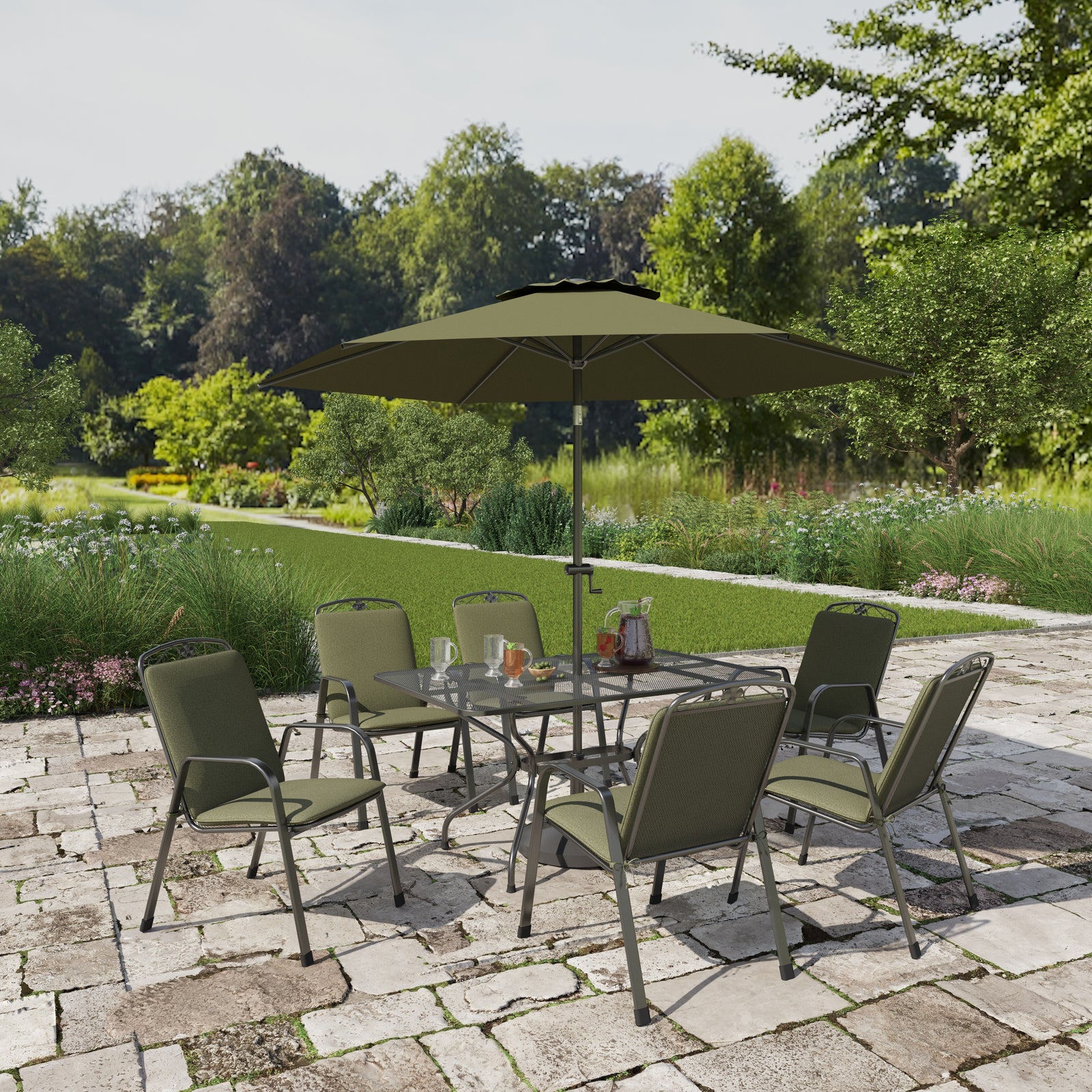 Set de jardin Savoy 6 places