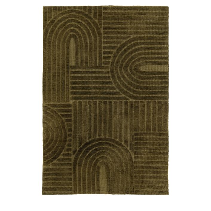 Tapis Saser 1600x2300 mm Élément de Décoration Olive - 3