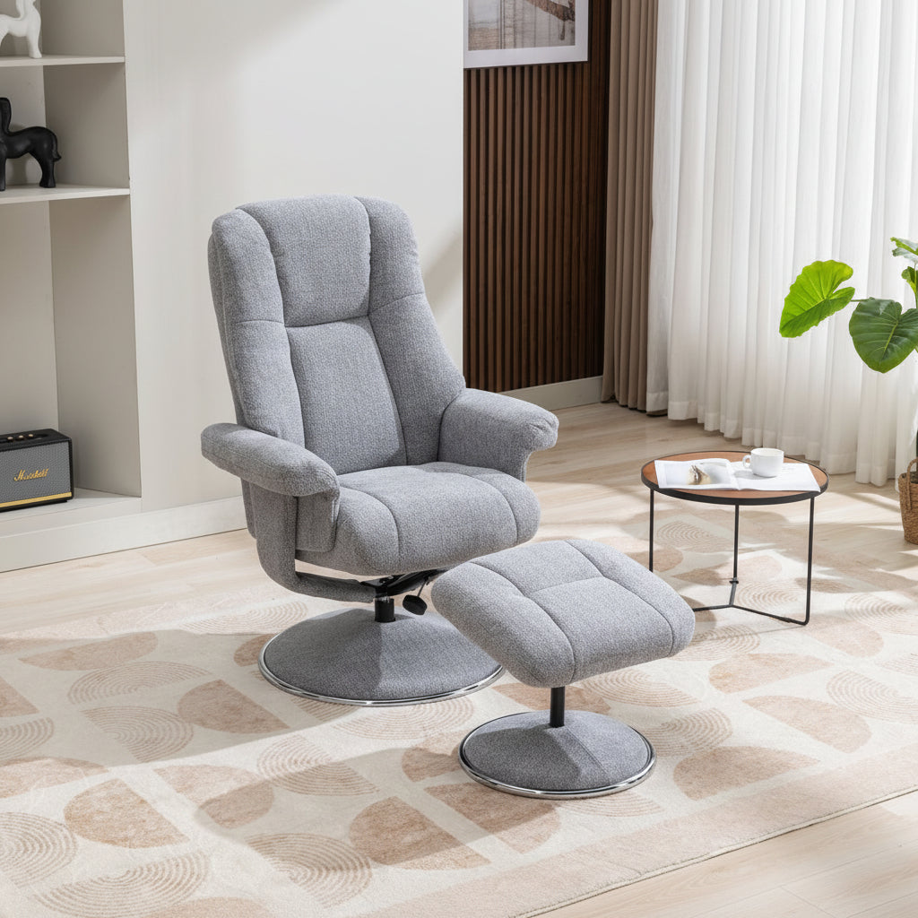 Fauteuil Denver en tissu Chacha Dove