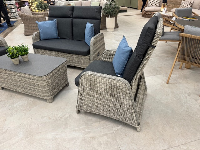 Ensemble de salon de jardin Verando Gris Foncé - 3
