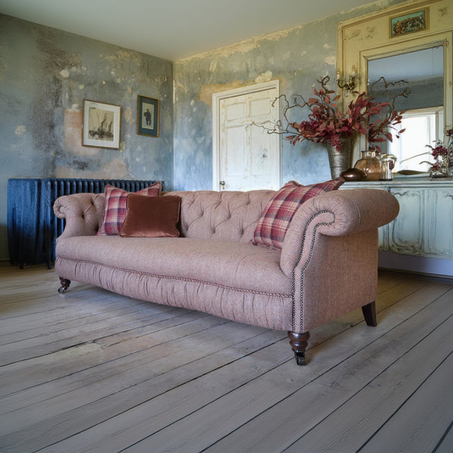 Melrose Grand Canapé en tissu Jura Rose