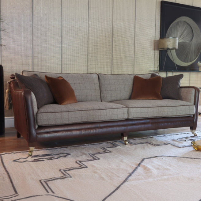 Balmoral Midi Sofa in Austin Cumin Seed & Munro Check