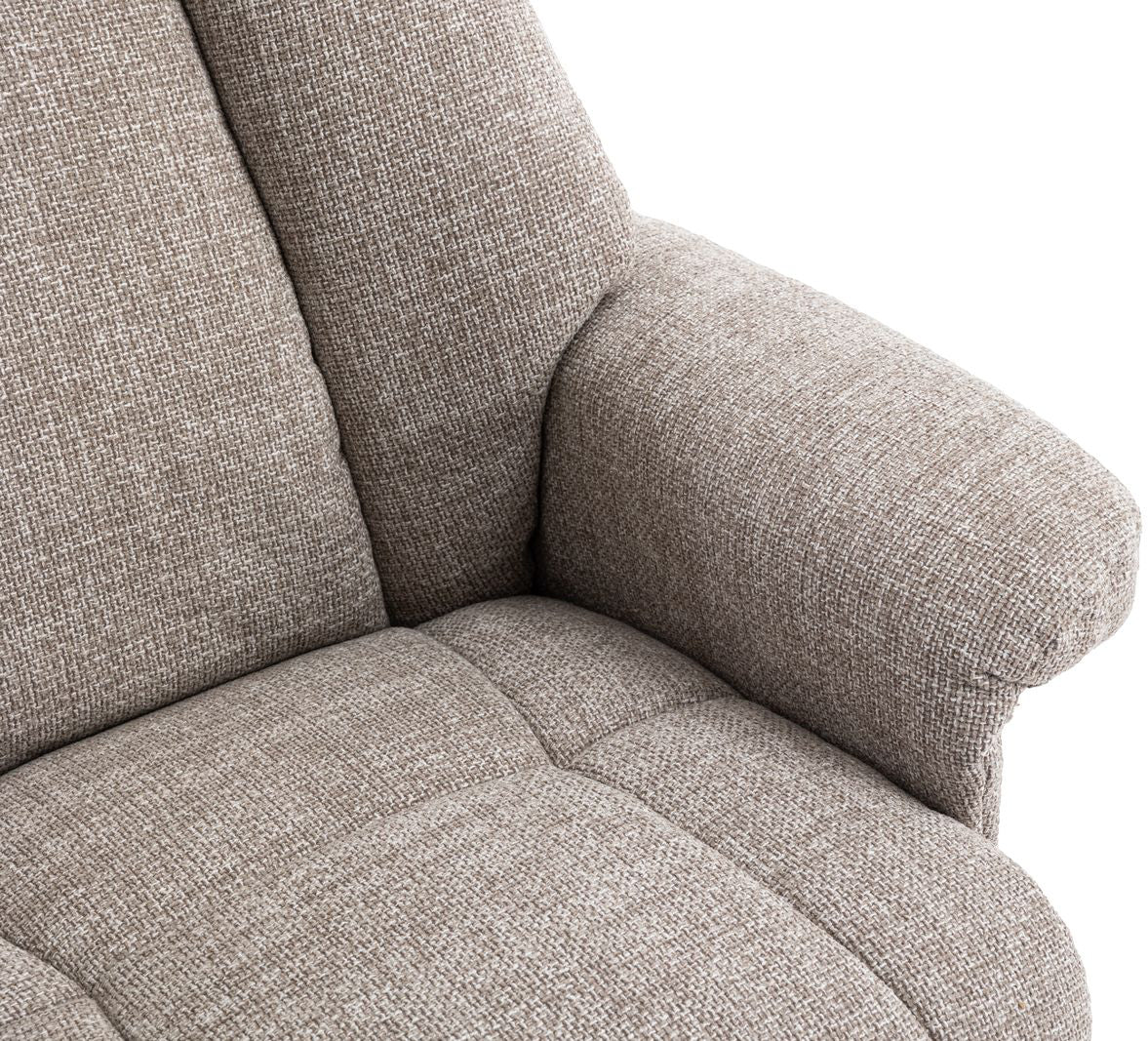 Denver Fauteuil Relax Chaise Giratoire en Tissu Chacha Oat - 6