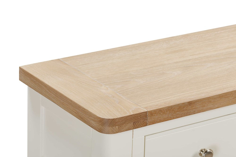 Table de console Papaya Foxington avec 2 tiroirs en finition OWP peinte - 3
