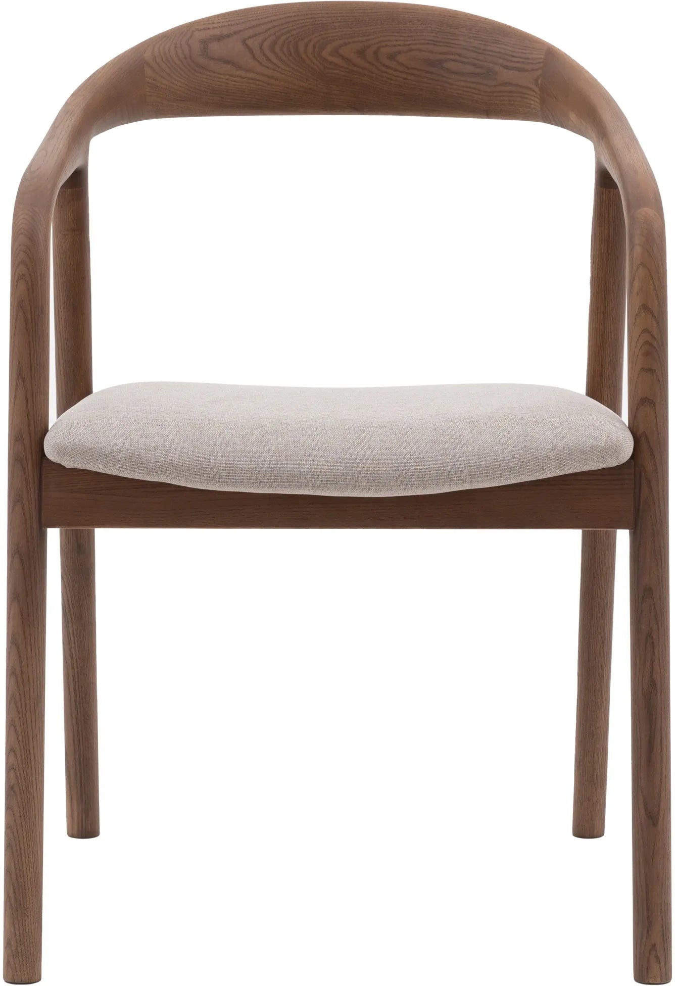 Chaise de Salle à Manger Madrid Lot de 2 Chaises Revêtues de Tissu Patinées Noyer - 8