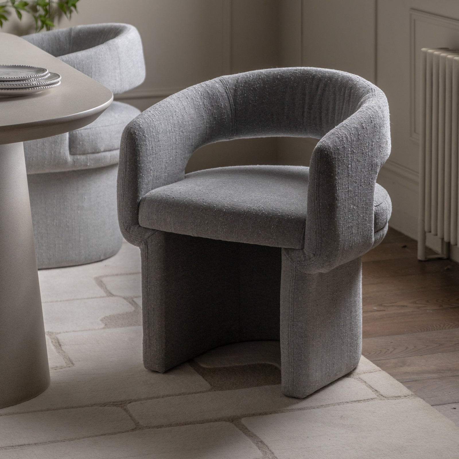 Galerie Directe Chaise de Salle à Manger Sloane en Gris