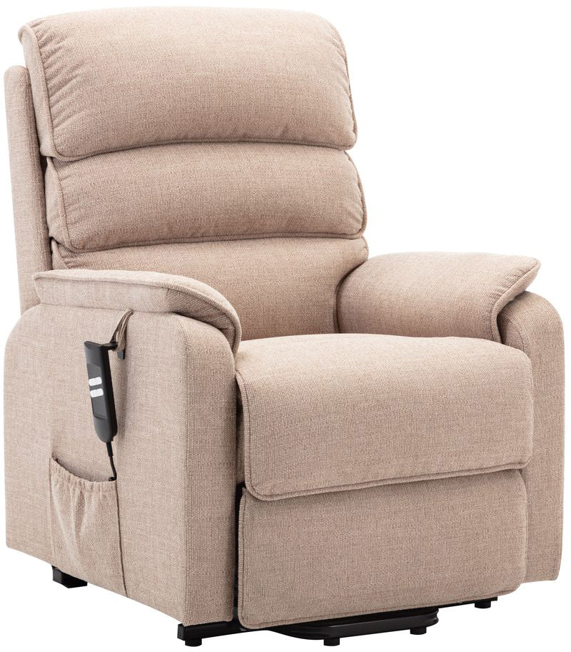Fauteuil inclinable relevable Valencia en tissu Lisbonne Beige - 4