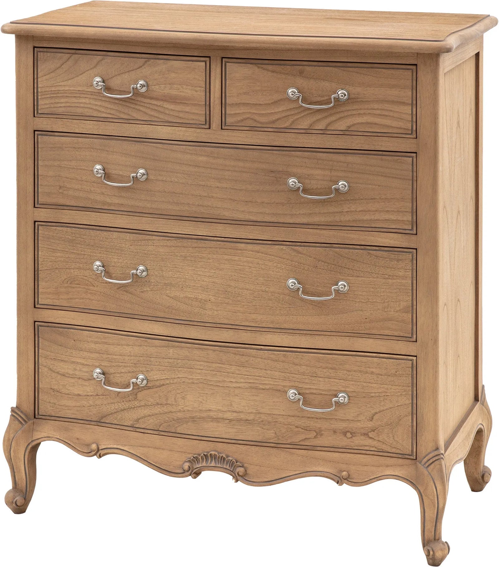 Chic Weathered 5 Drawer Chest - 7