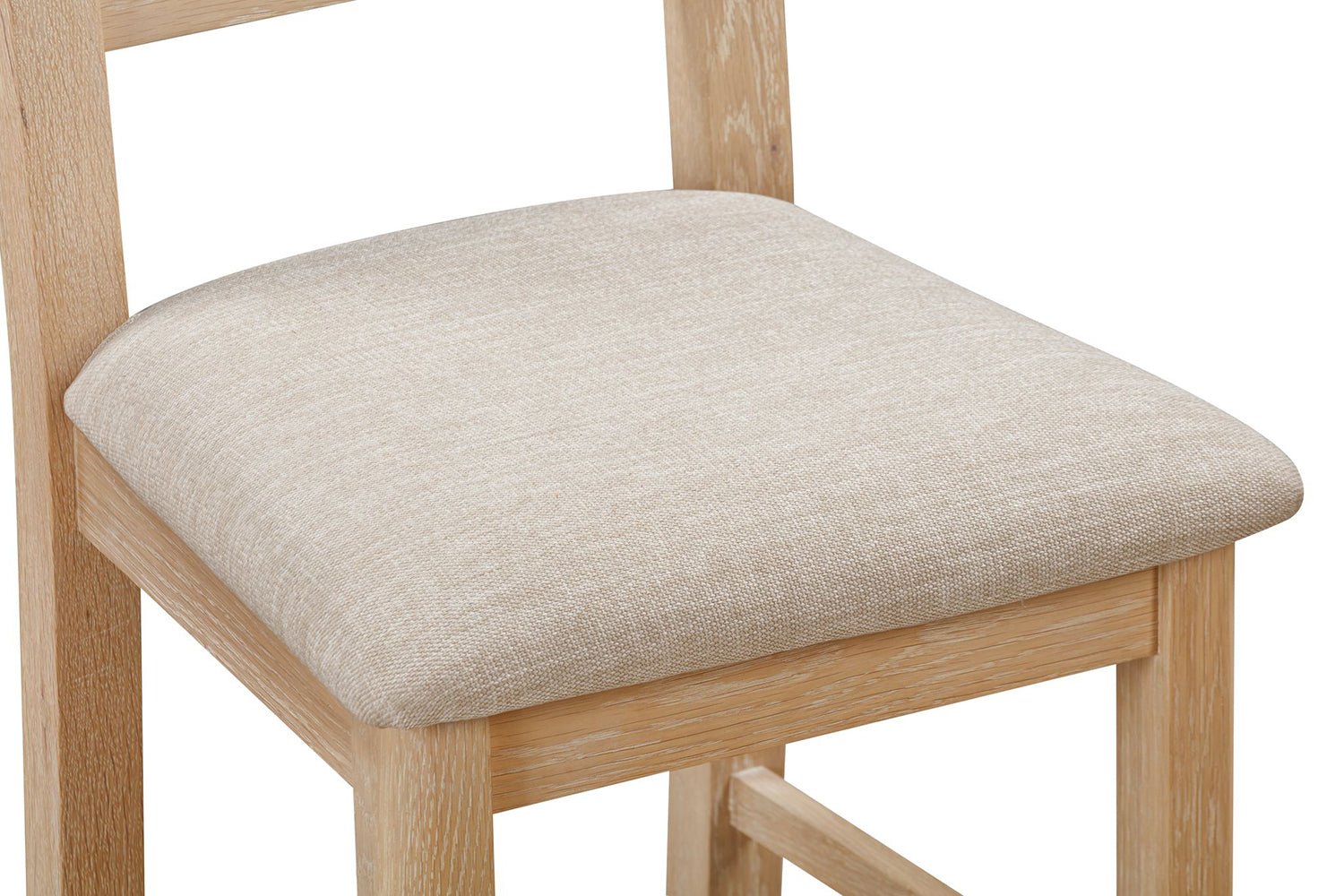 Lot de 2 chaises de salle à manger Papaya Foxington dossier à échelle - Chêne naturel - 4