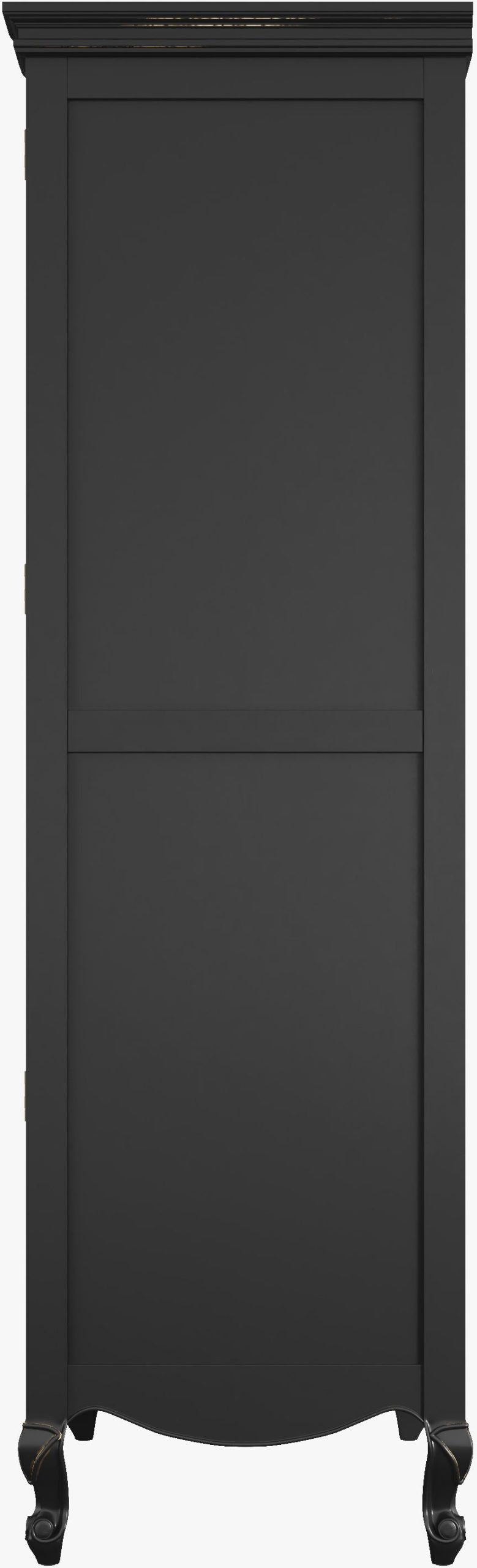 Armoire 2 portes et 1 tiroir Montpellier en noir - 3