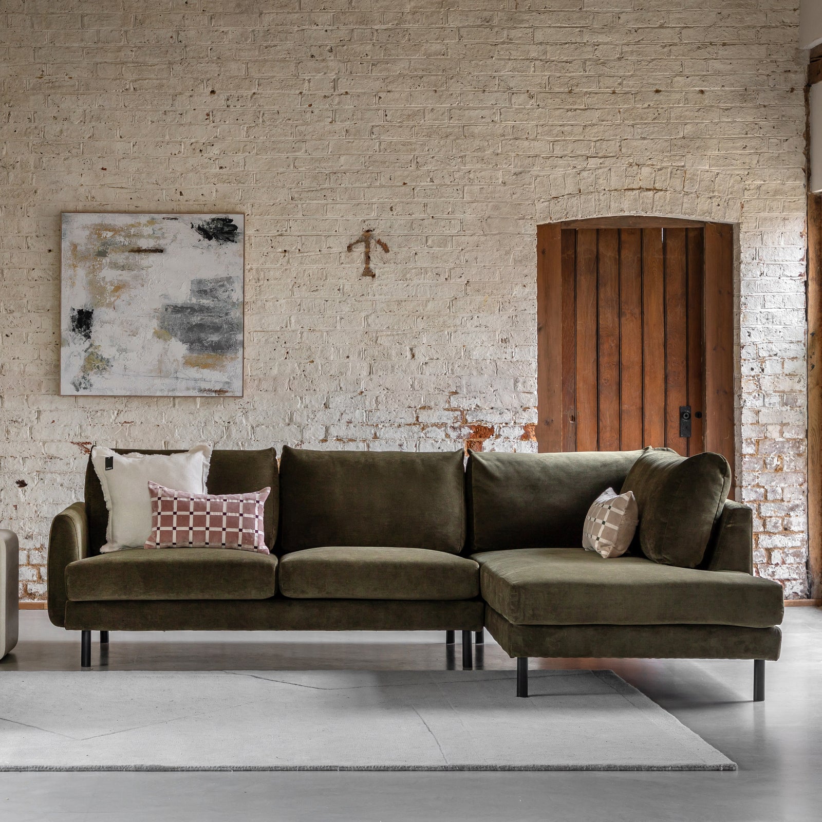 Canapé avec chaise longue à droite Clerkenwell