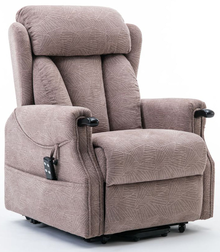 Fauteuil Relève-Pieds à Réglage Électrique Alliance Mondiale du Meuble Modèle Danemark Tissu Mocha Brushstroke - 6
