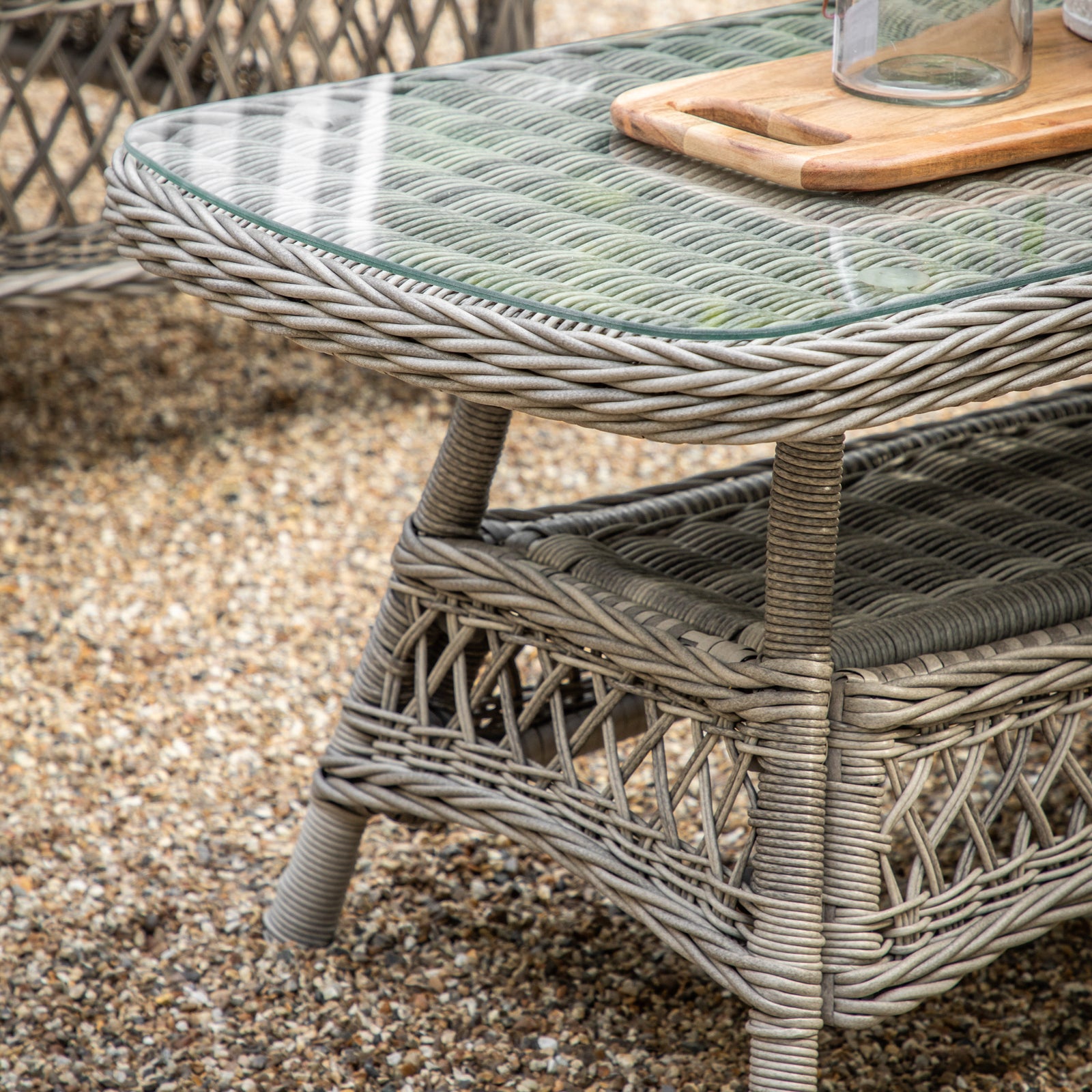 Espace Jardin Chaises Menton Ensemble en Ton Pierre - 3