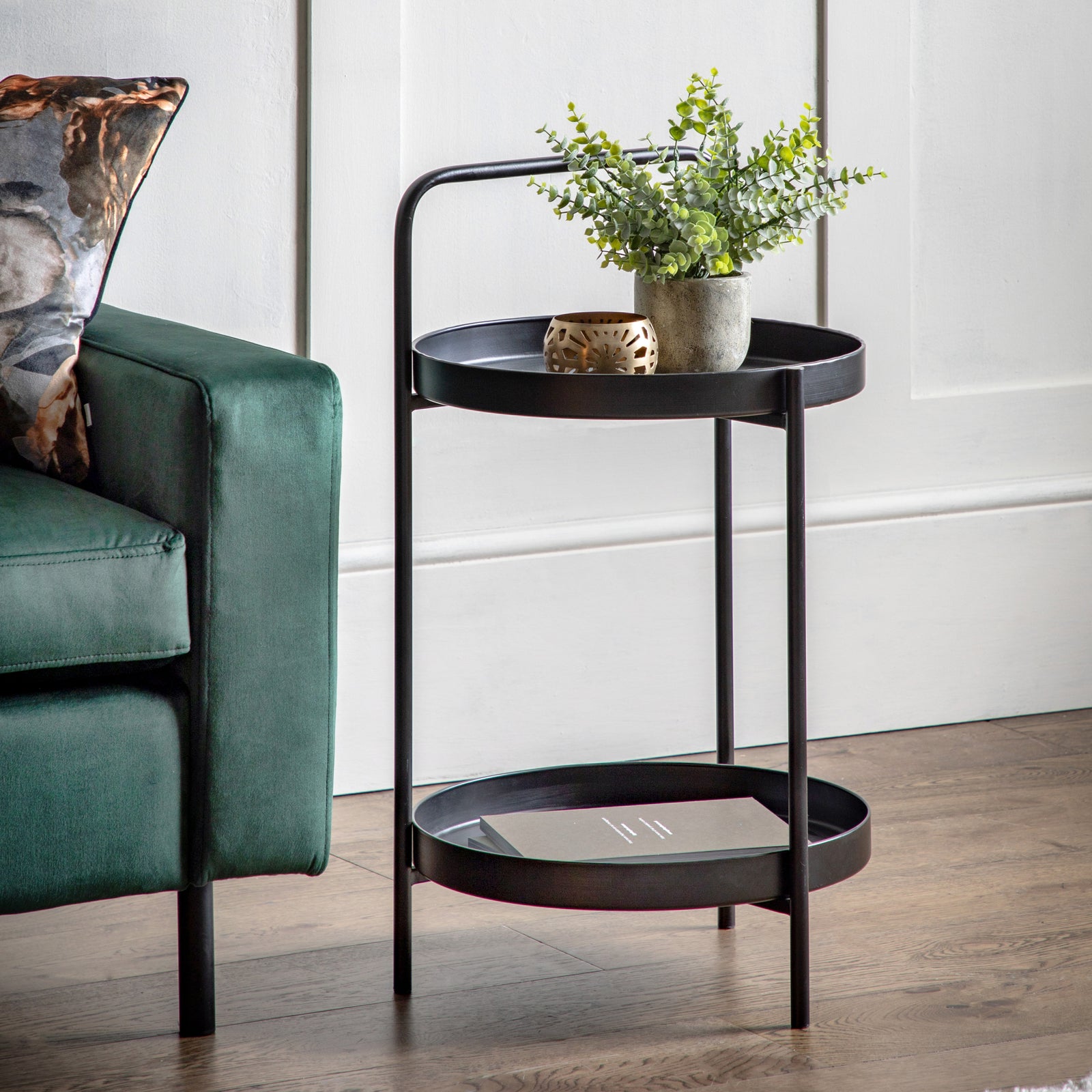 Sennen Table de Chevet Noire