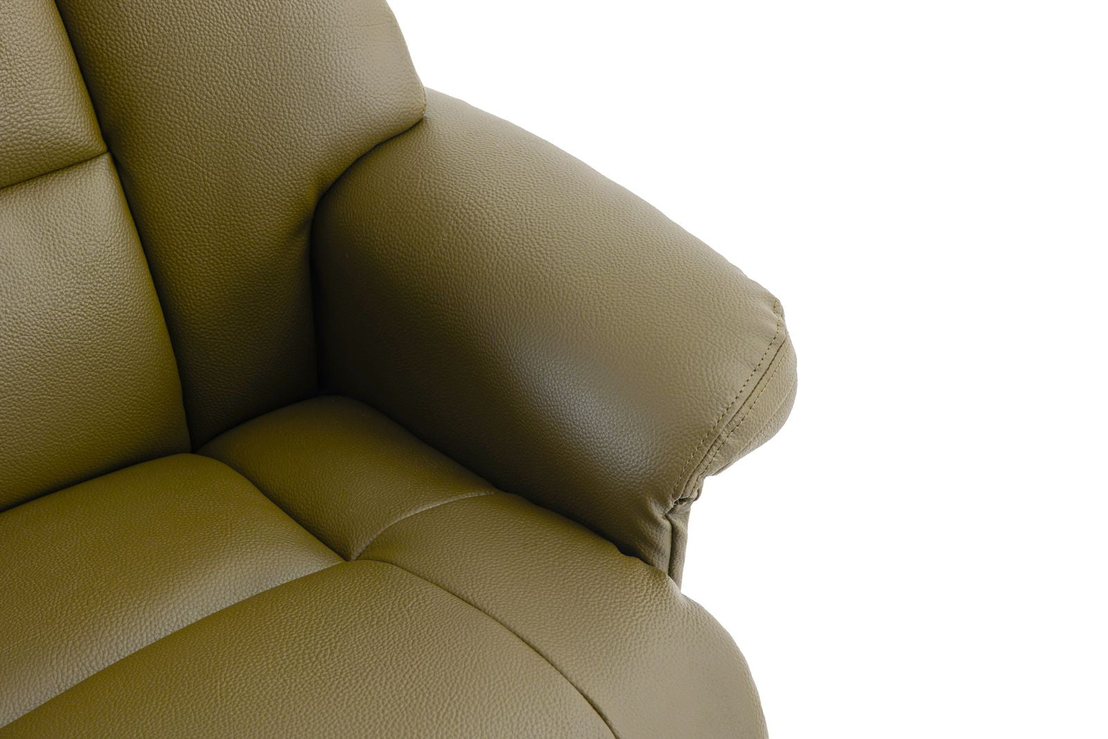 Chaise inclinable tournante Biarritz de en vert olive - 4