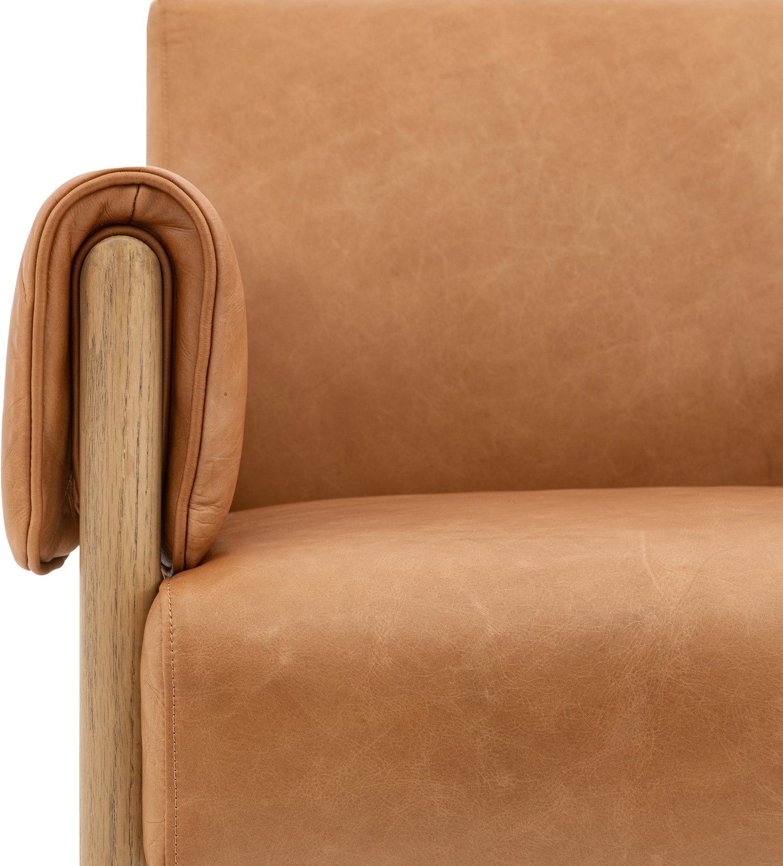 Fauteuil Stratford de en cuir marron - 7