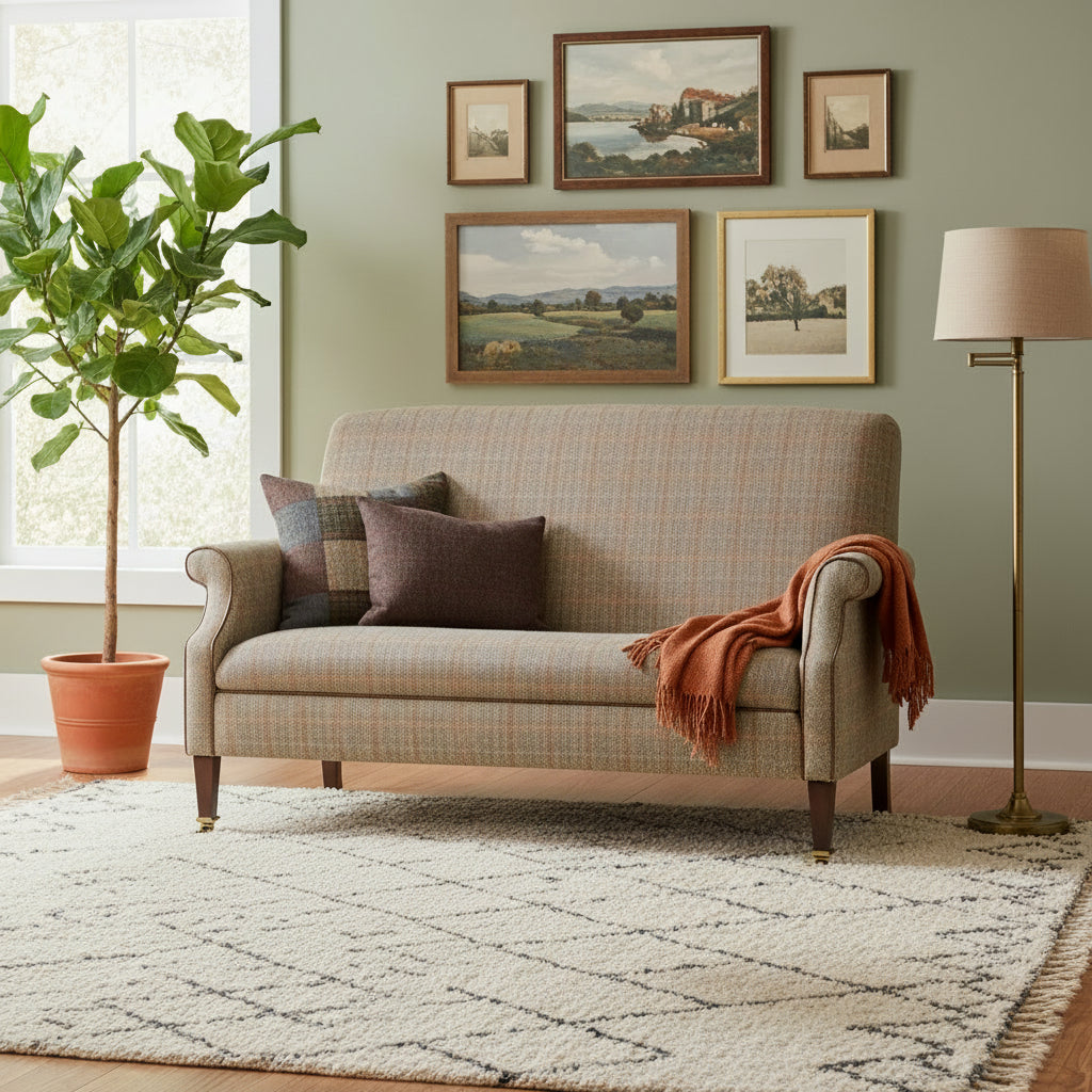 Bowmore Canapé Compact en Tissu Bracken Chevron