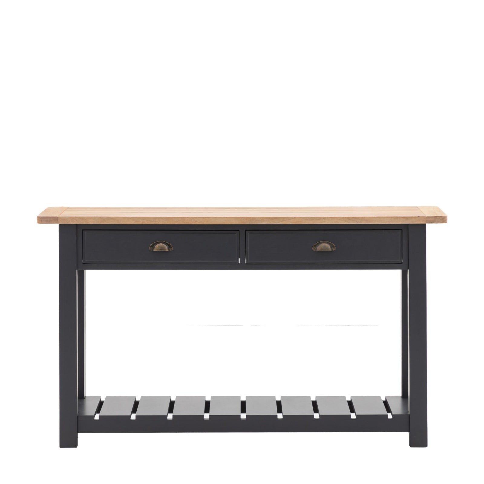 Table console Eton 2 tiroirs en météorite - 5