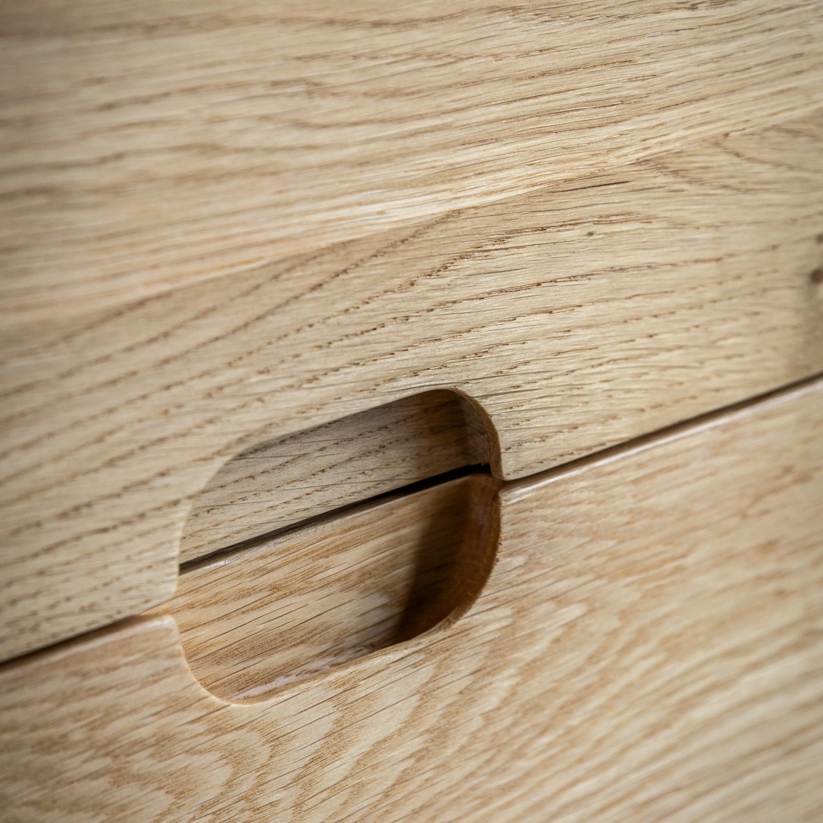 Galerie Direct Craft - Commode à 5 tiroirs en chêne massif avec finition naturelle - 4