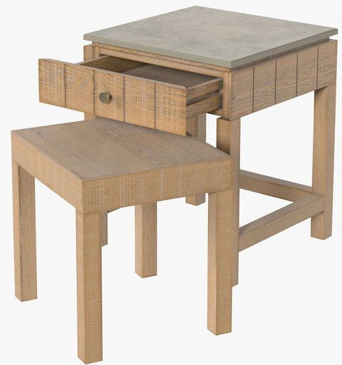 Braystone Ensemble de tables gigognes avec 1 tiroir - 3