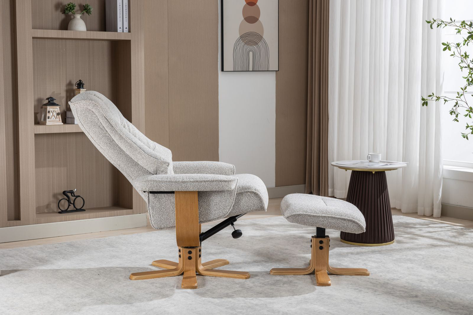 Chaise Sardaigne en Tissu Grège - 3