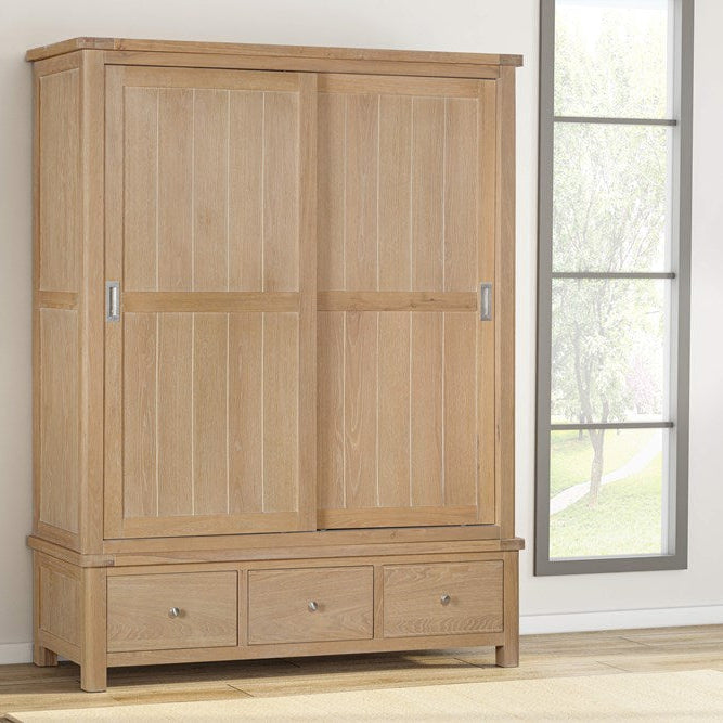 Papaya Foxington Armoire Grande Taille - Chêne Naturel