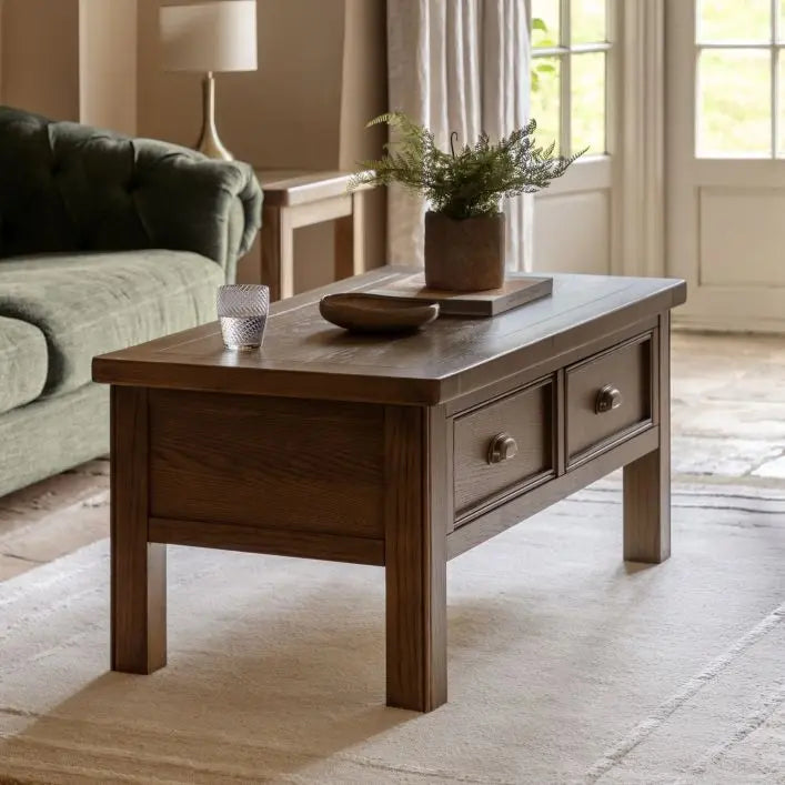Hardwick Table basse avec 2 tiroirs
