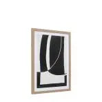 Galerie Direct Toile Encadrée Abstraite Noir et Blanc - 3