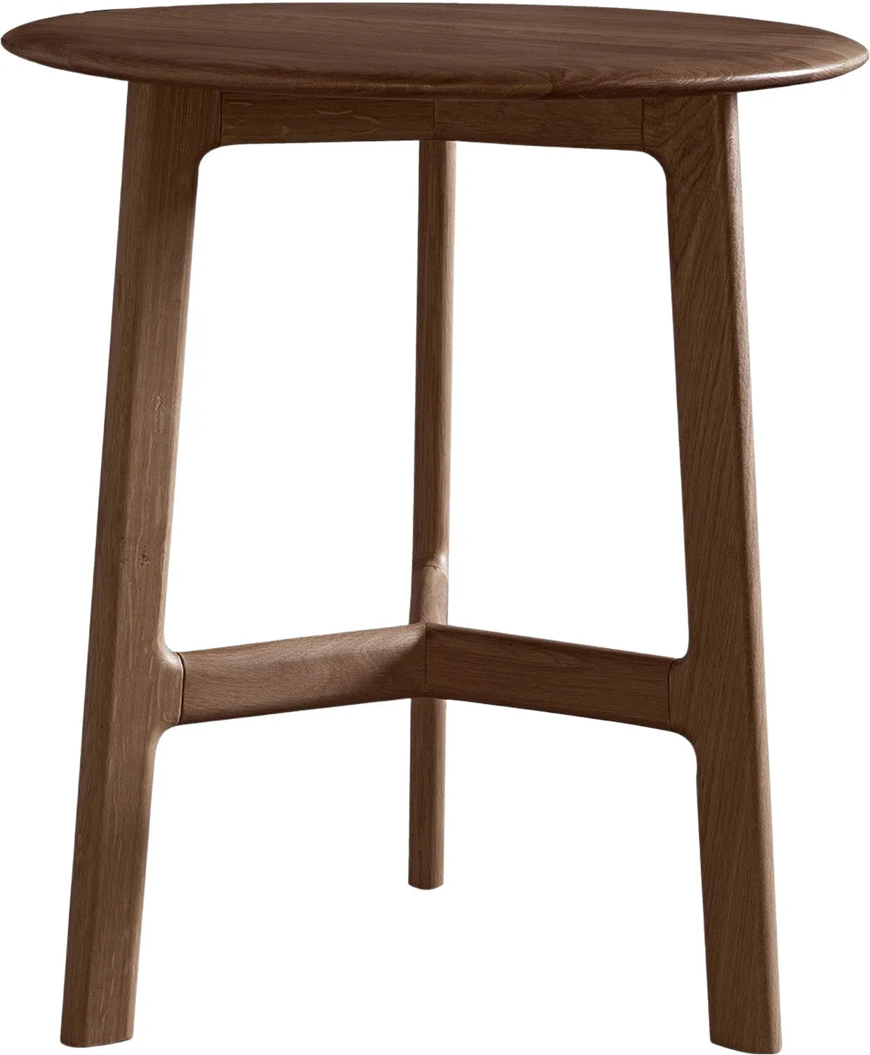 Madrid Ronde Table d'Appointment en Noyer - 5
