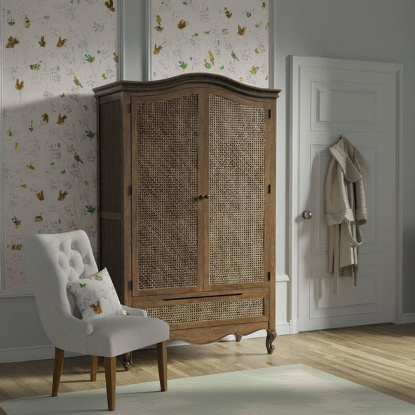 Montpellier Armoire 2 portes 1 tiroir en acajou
