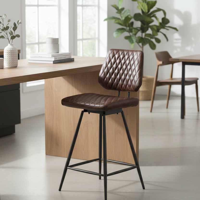 Chaise de bar Baker Dalton Marron