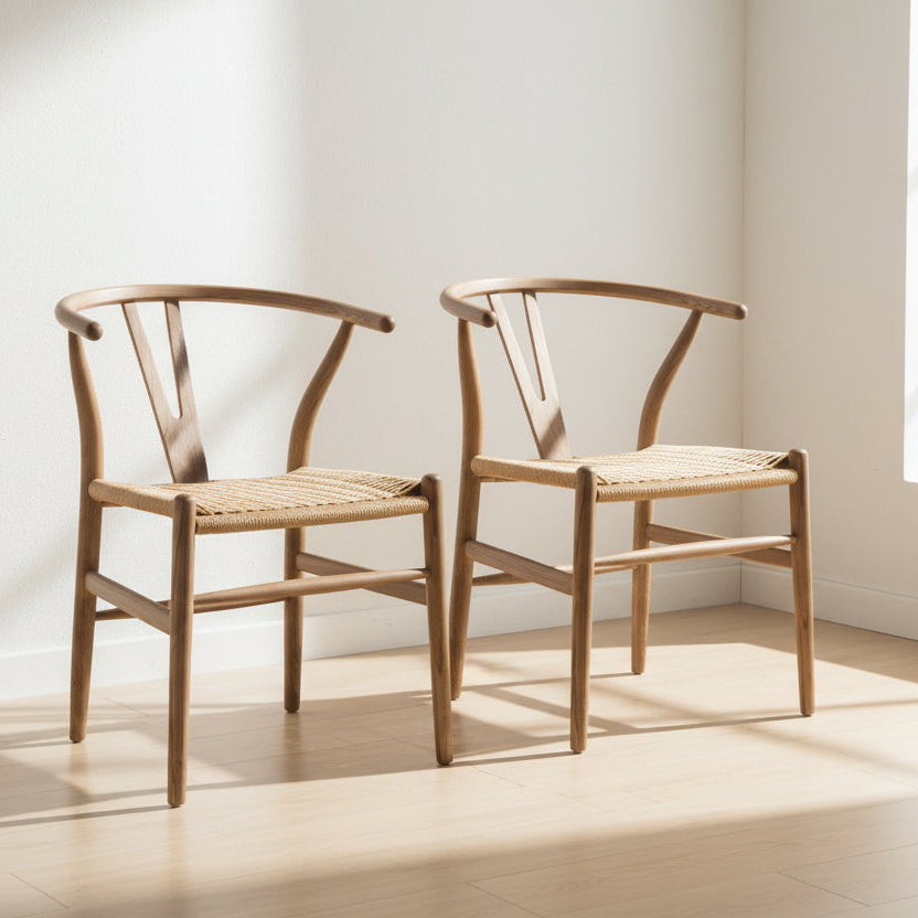 Pair of Holcot Wishbone Dining Chairs