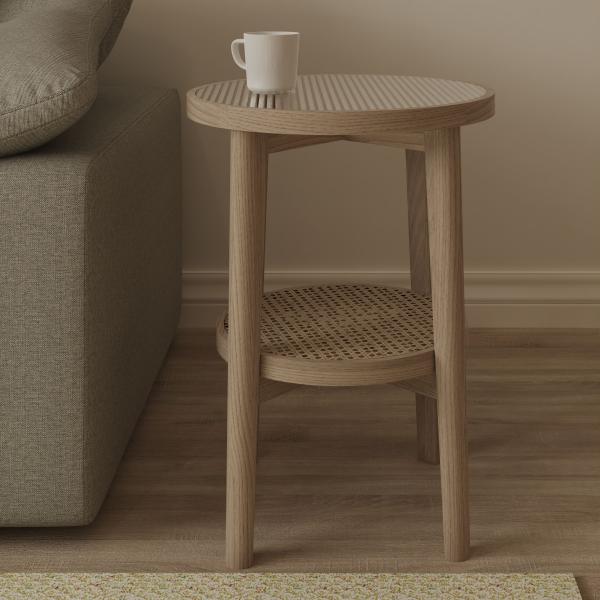 Holcot Table d'appoint en rotin