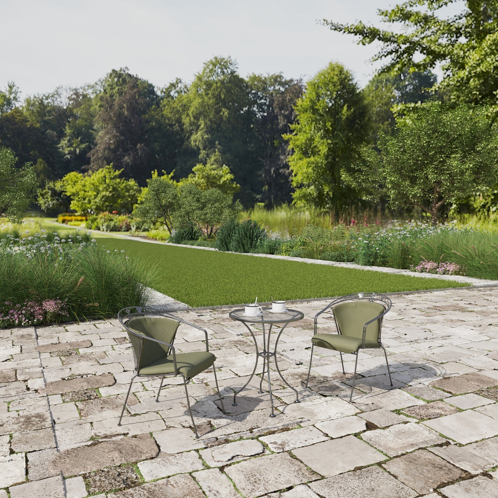 Ensemble de bistrot Elegance rond 60 cm