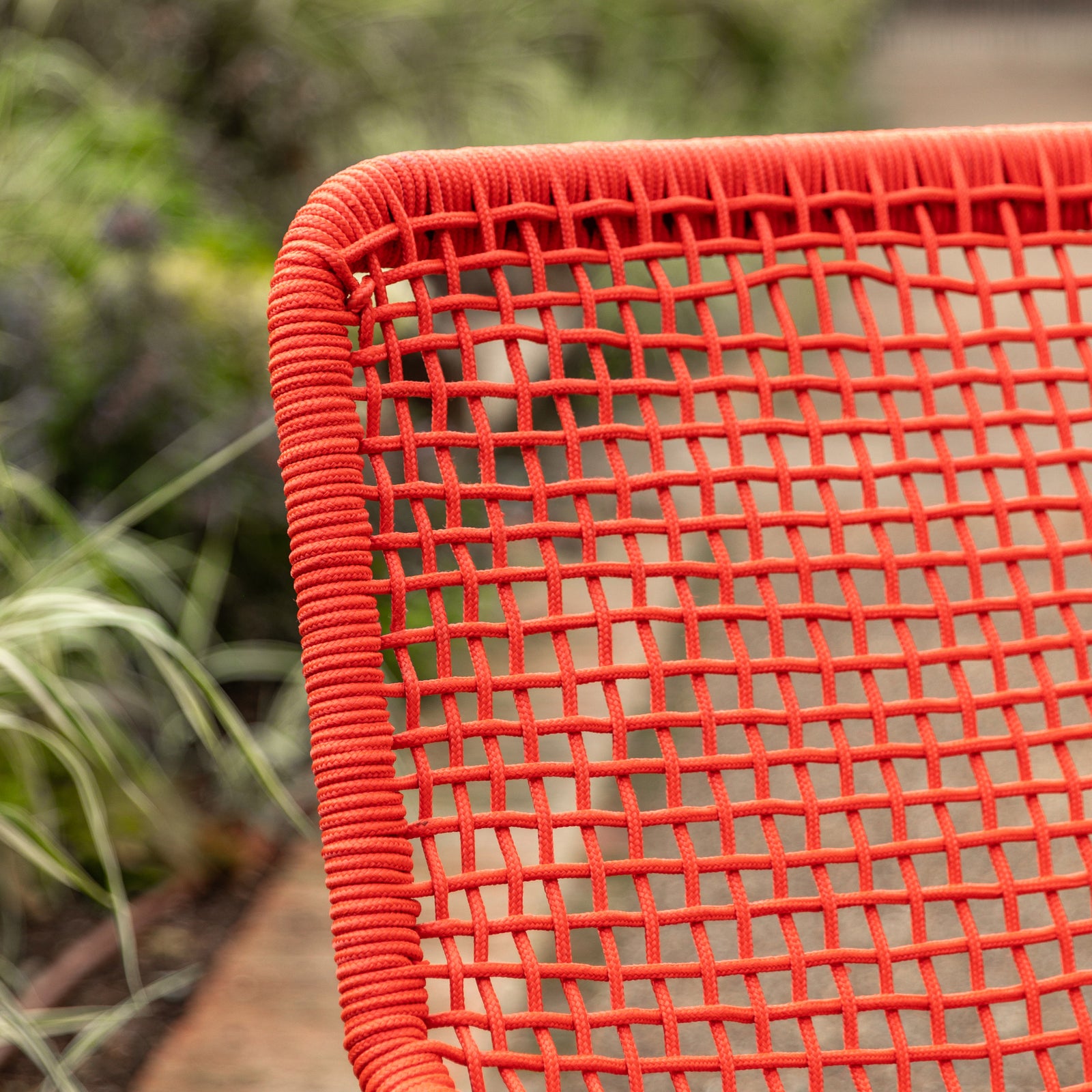 Galerie Garden Fauteuil de relaxation Sassano avec repose-pieds en Orange - 3