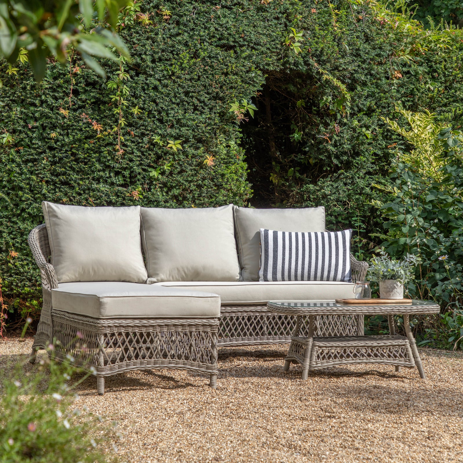 Espace Jardin Chaises Menton Ensemble en Ton Pierre