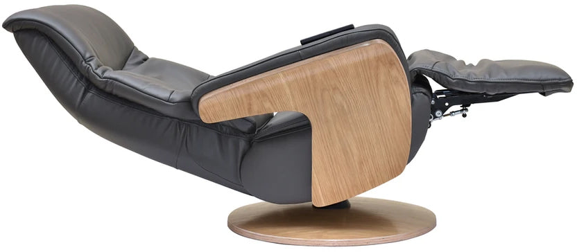 Iowa Fauteuil Pivotant en Gris Anthracite - 3