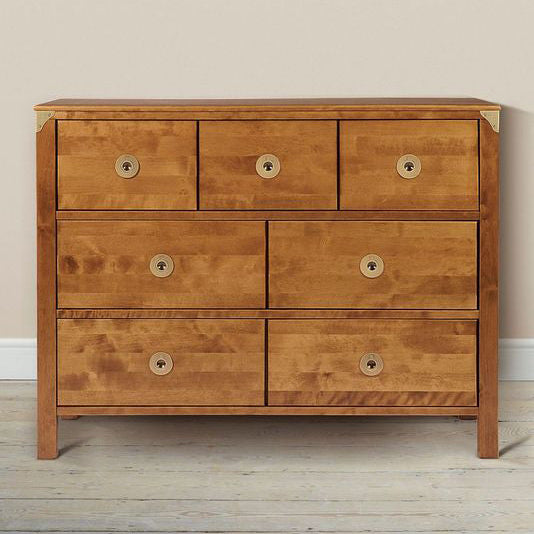 Balmoral 3 over 4 Drawer Chest in Honey