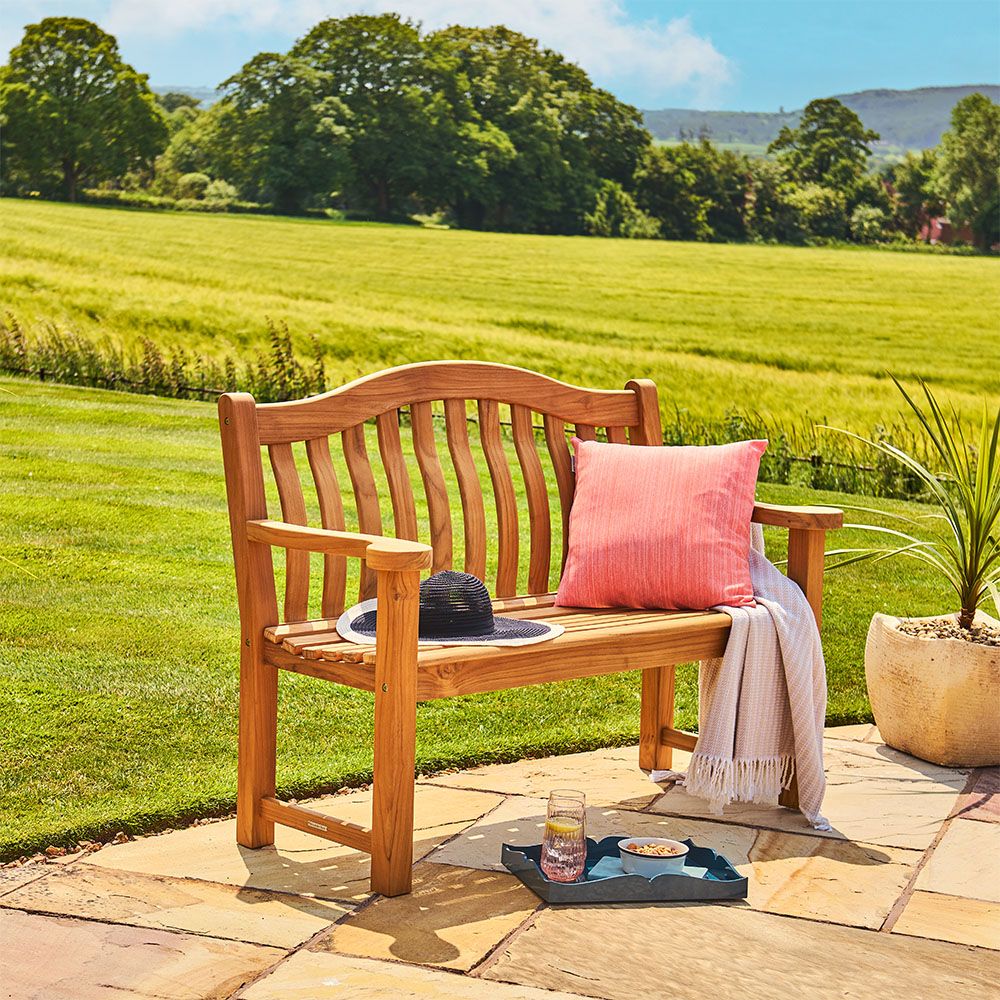 4Ft Teak Turnberry Garden Bench - 5