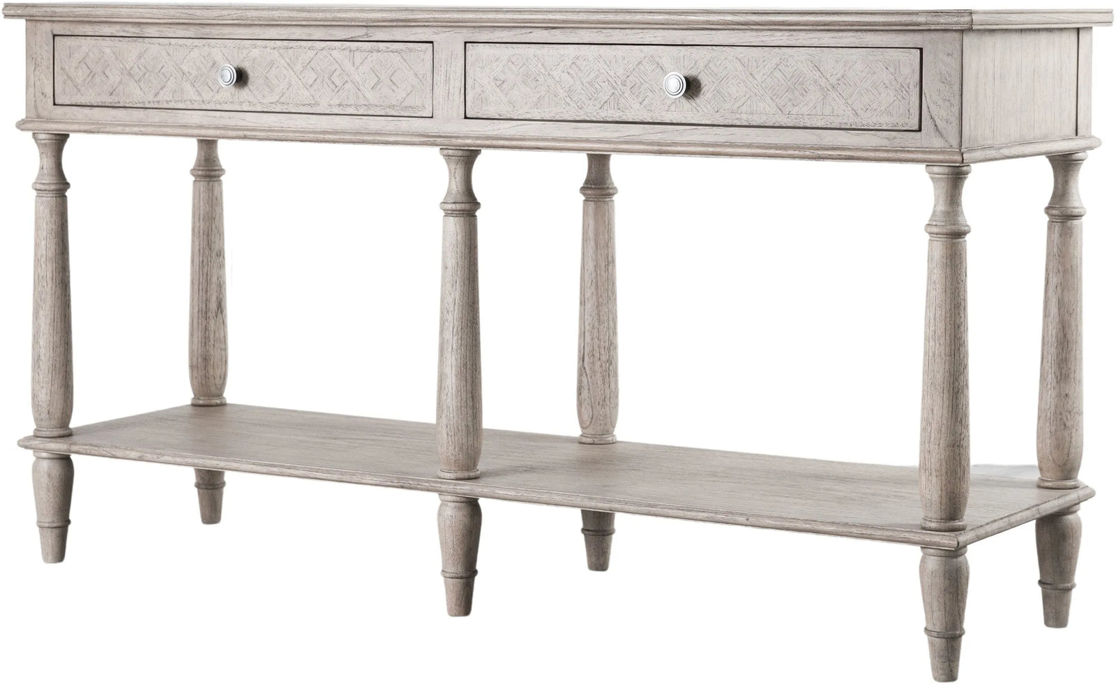 Tableau Direct Rustique Table Console 2 Tiroirs - 4