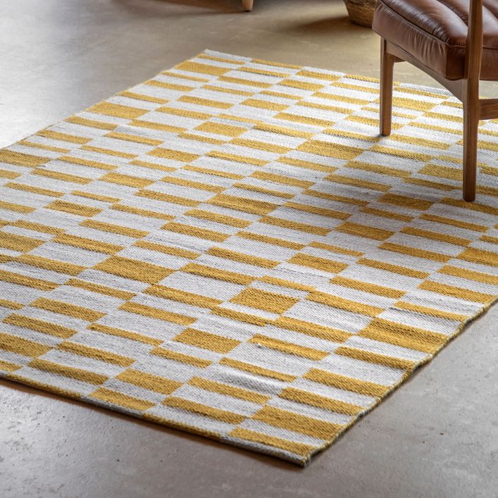 Tapis Kingston Jacquard Jaune 120x180cm