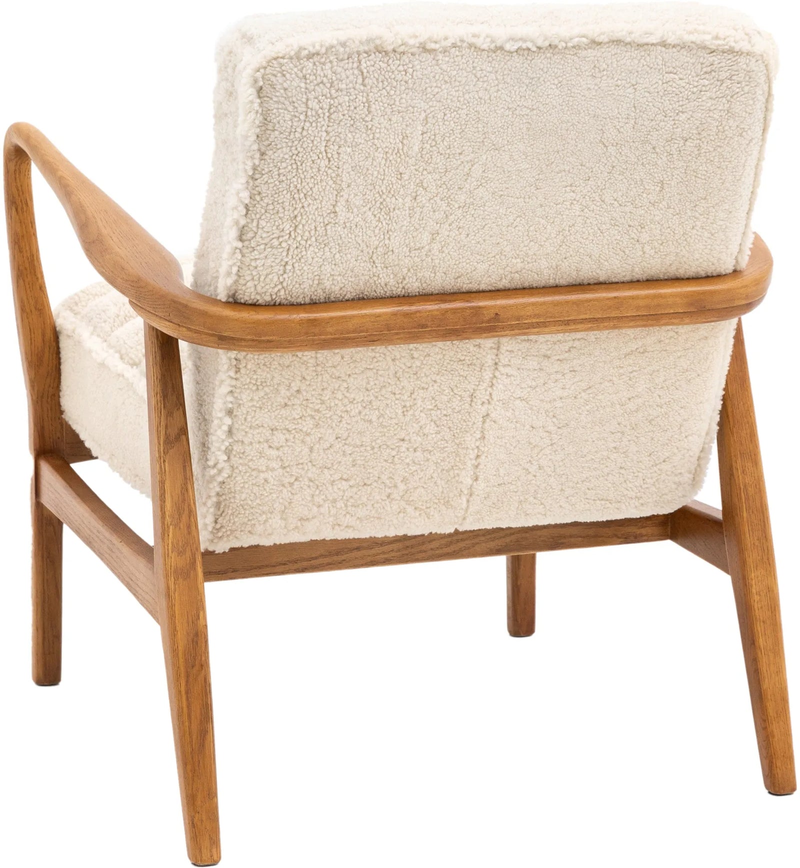 Fauteuil Datsun en Peau de Mouton Crème - 6