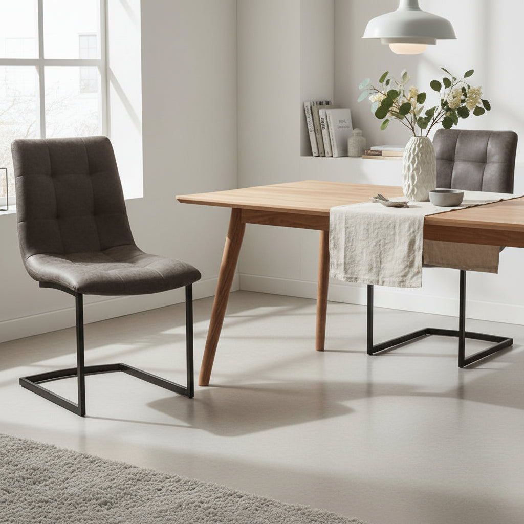 1. 2 chaises Hampton en gris