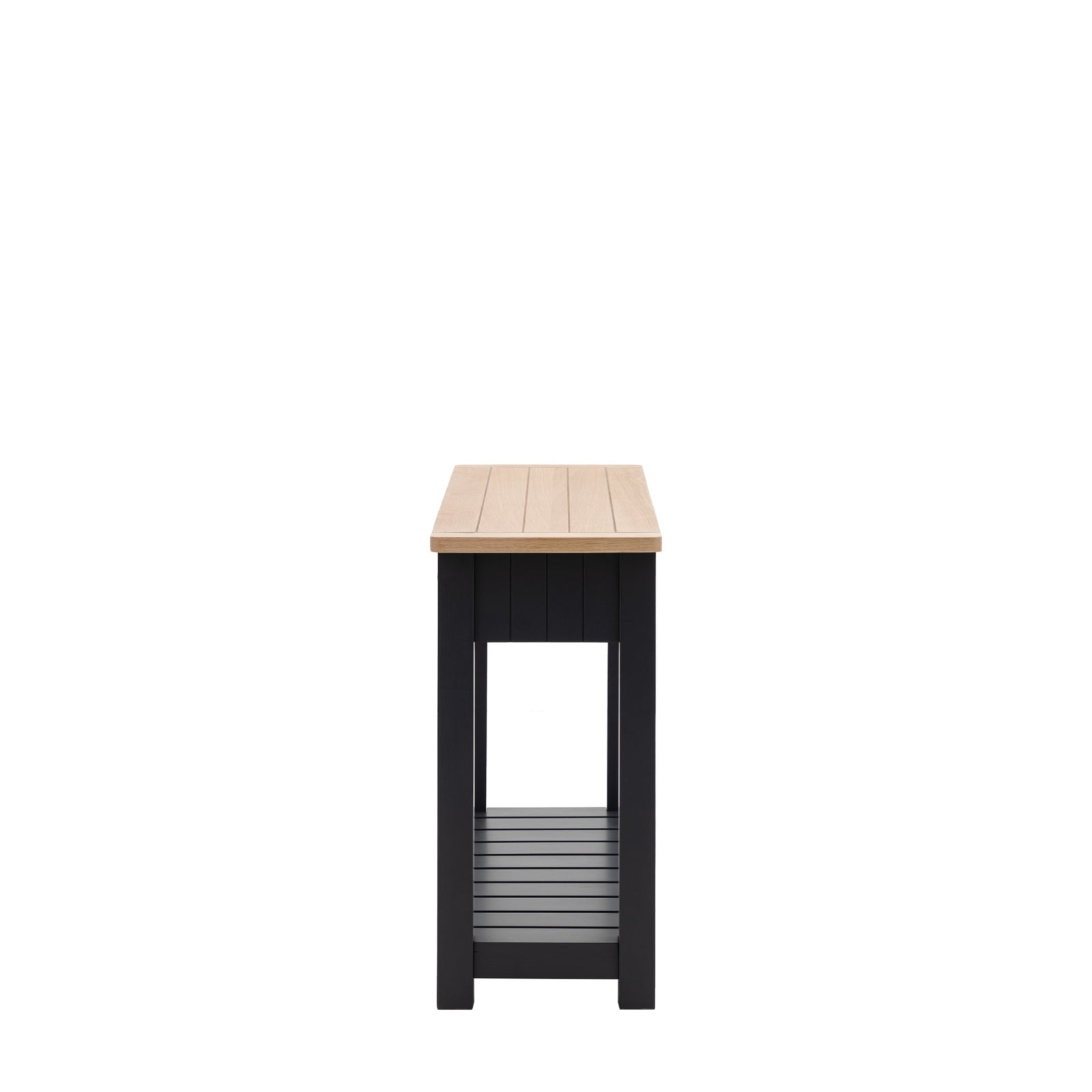 Table console Eton 2 tiroirs en météorite - 4
