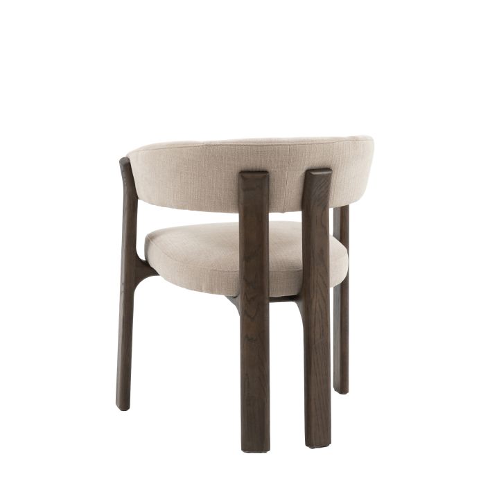 Chaise de Salle à Manger Onda en Tissu Naturel - 9